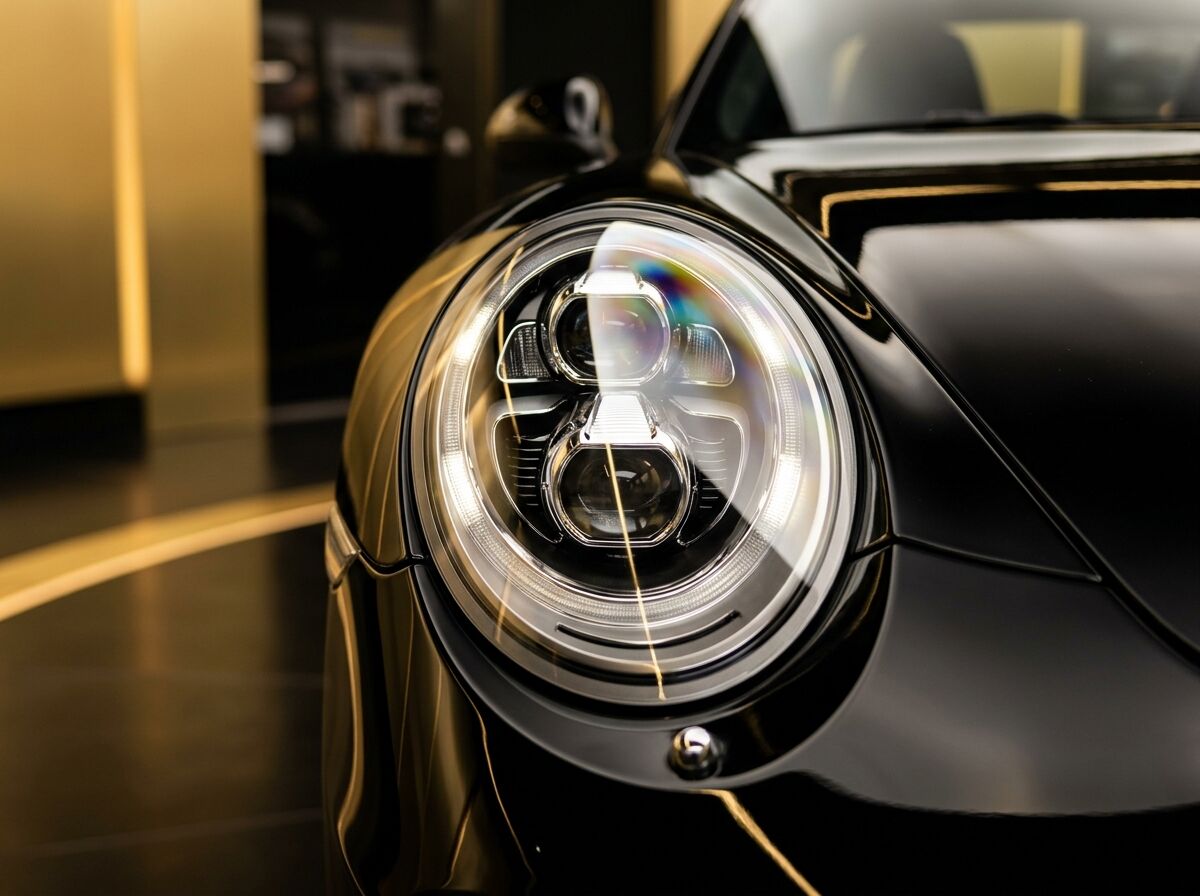 Headlight restoration after detailing
